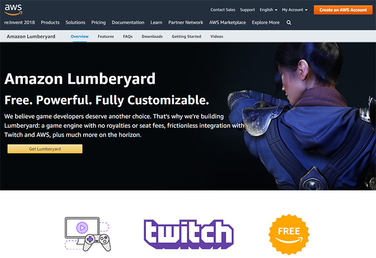 Lumberyard homepage