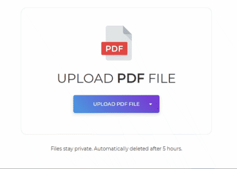 Deft PDF file upload
