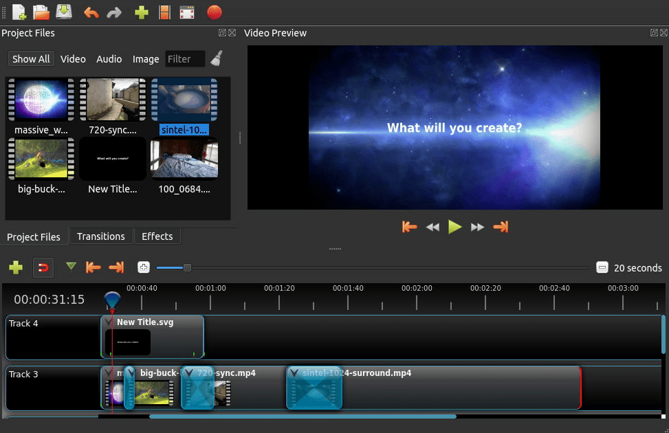 linux video editor