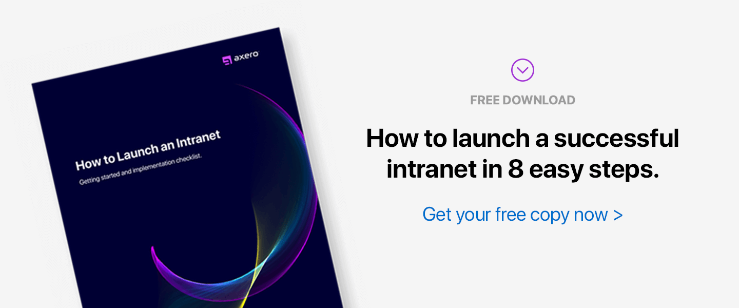 How to launch an intranet