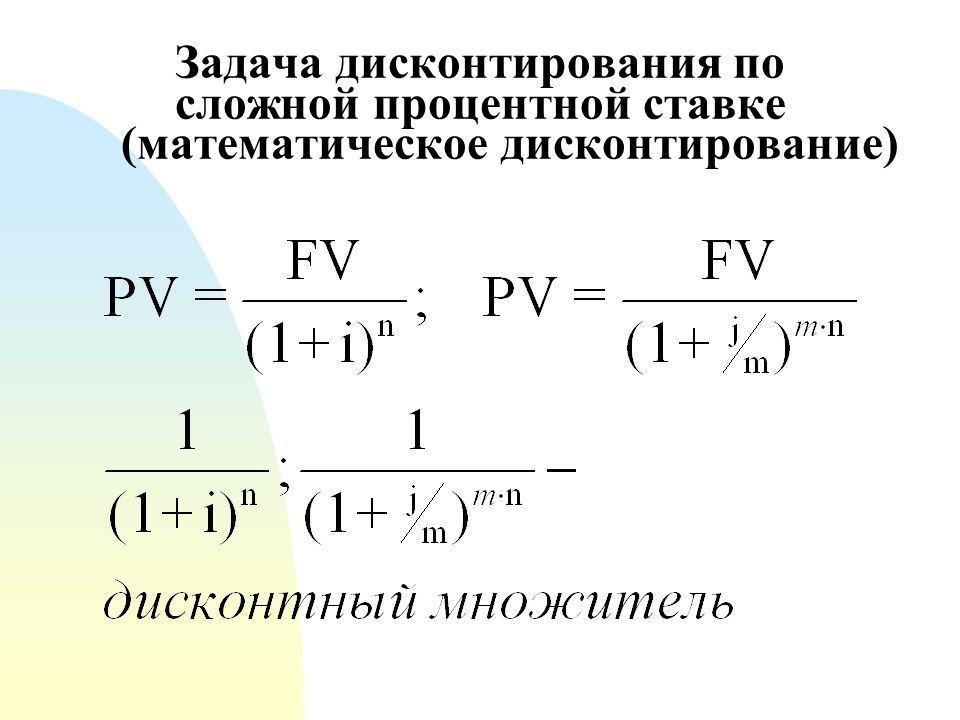 Дисконтирование тема