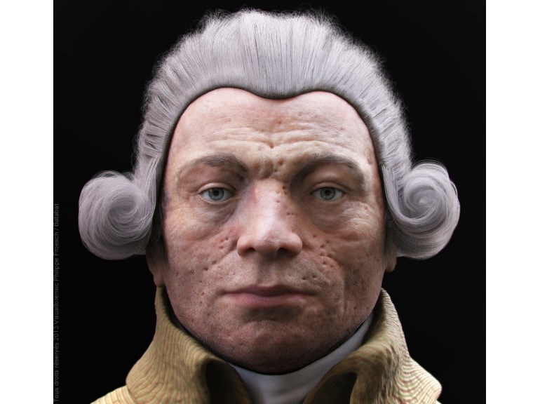 Реконструкция головы Максимилиана Робеспьера. Его лицо труднозабываемо